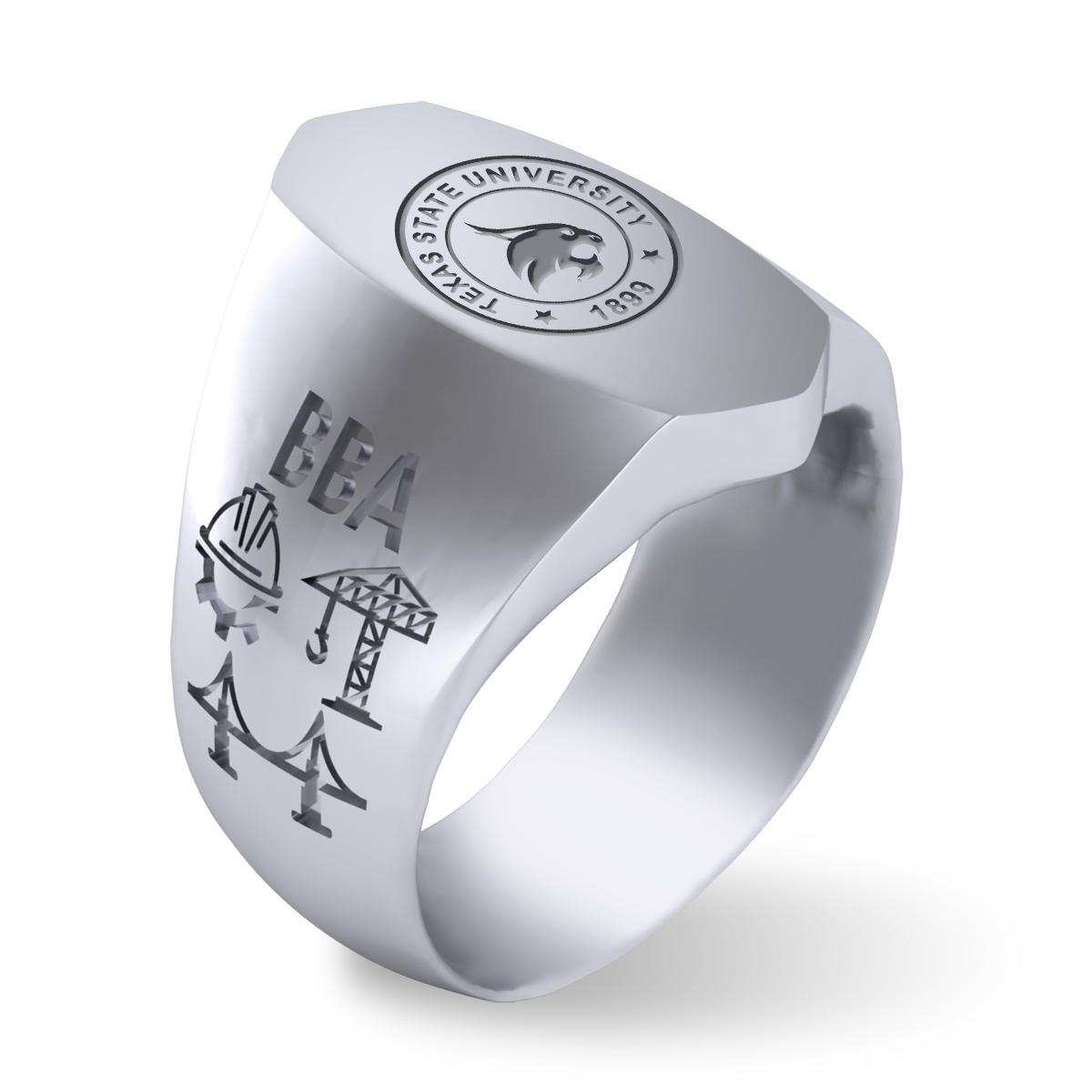 Kendra Scott Men's Reagan Class Ring Texas State University