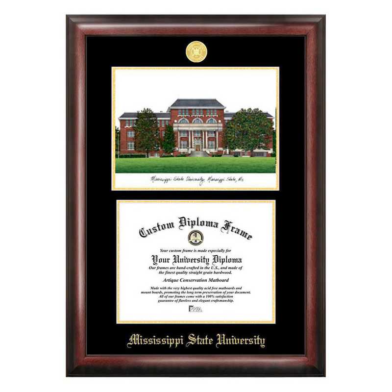 Campus Images Mississippi State University 8.5x11Mahogany Finished Wood