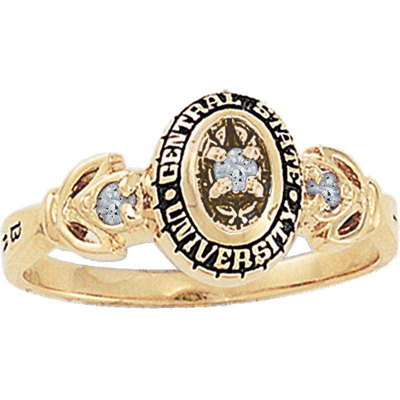 Women's Twilight Ring with Diamond Top