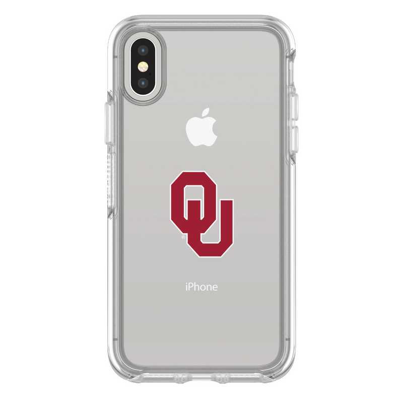 IPH-X-CL-SYM-OKC-D101: FB Oklahoma iPhone X Symmetry Series Clear Case