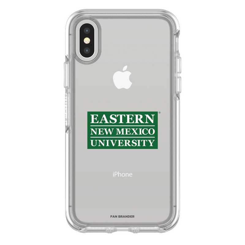 IPH-X-CL-SYM-ENMU-D101: FB Eastern New Mexico iPhone X Symmetry Series Clear Case