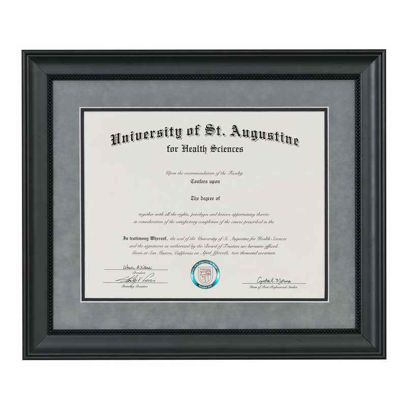 Heritage Frames Premium Black Wood Diploma Frame