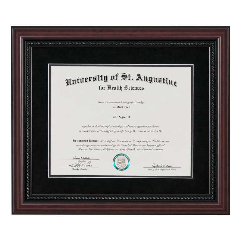 Heritage Frames Premium Cherry Wood Diploma Frame with Rope Border