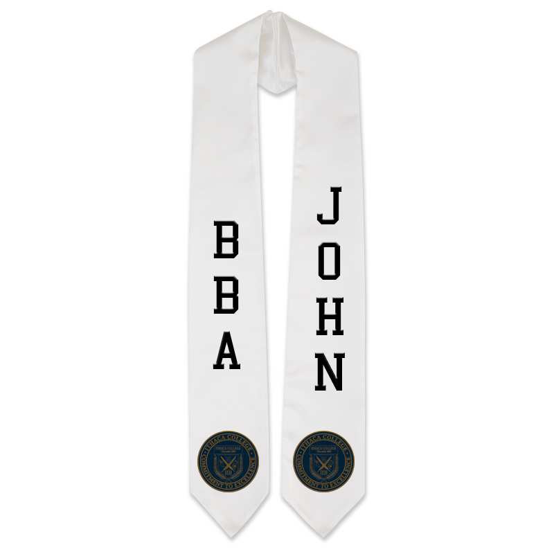 Satin Stole with Official College Patches