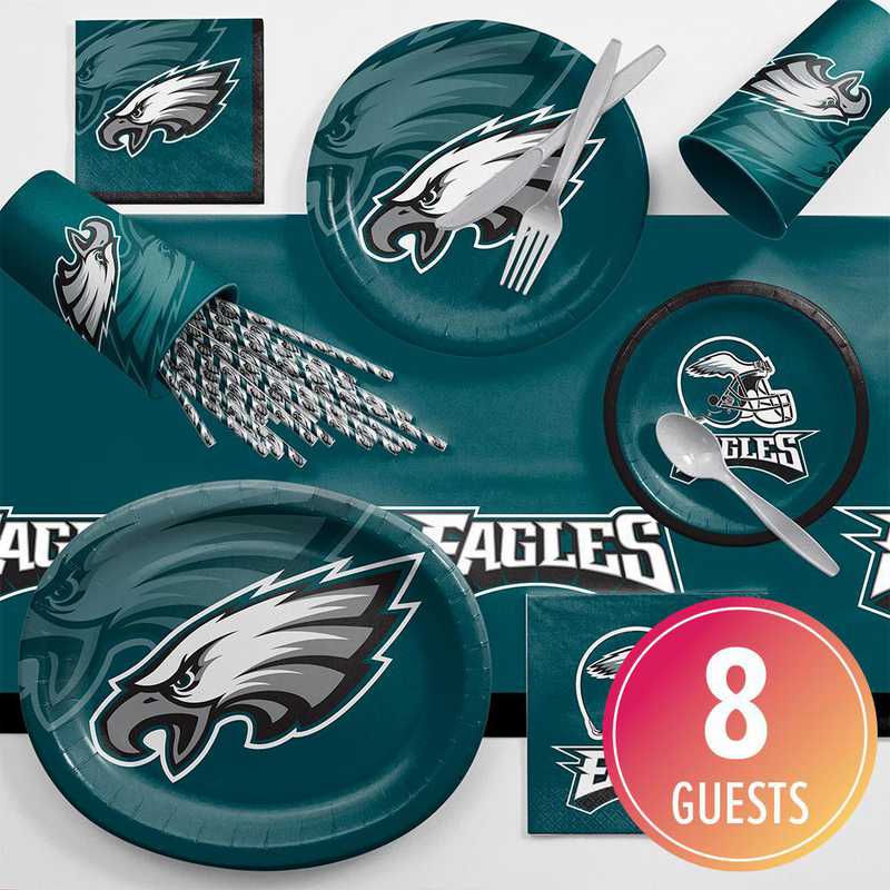 Philadelphia Eagles Ultimate Fan Party Supplies Kit