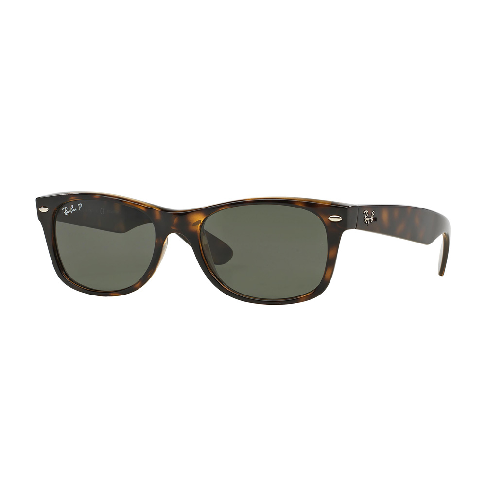 Polarized New Wayfarer Sunglasses Tortoise Matte And Green By Ray Ban