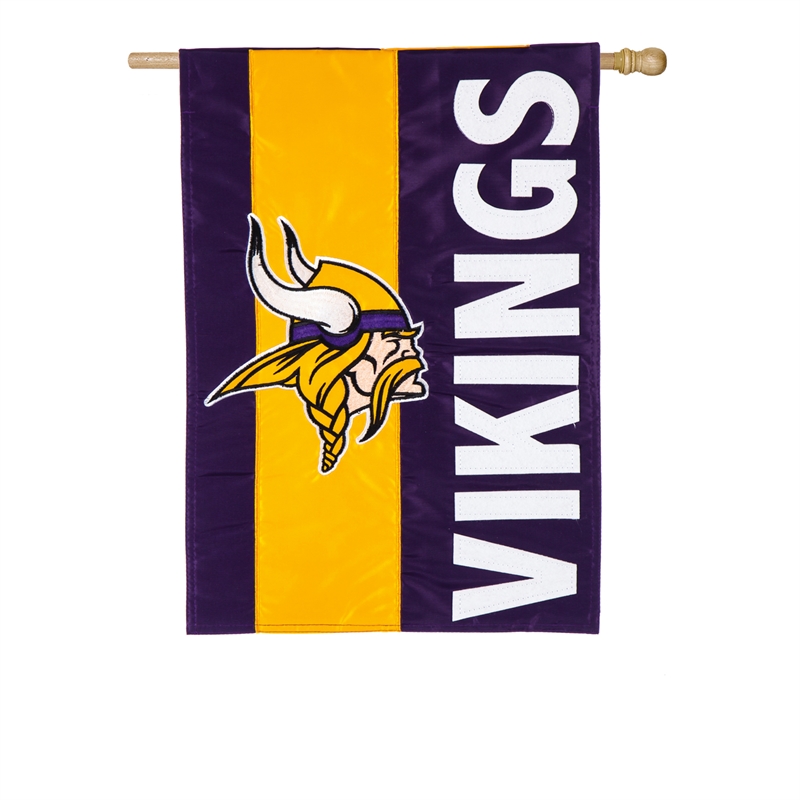 with Pole 13 X 18 Rico Industries Vikings Garden Flag