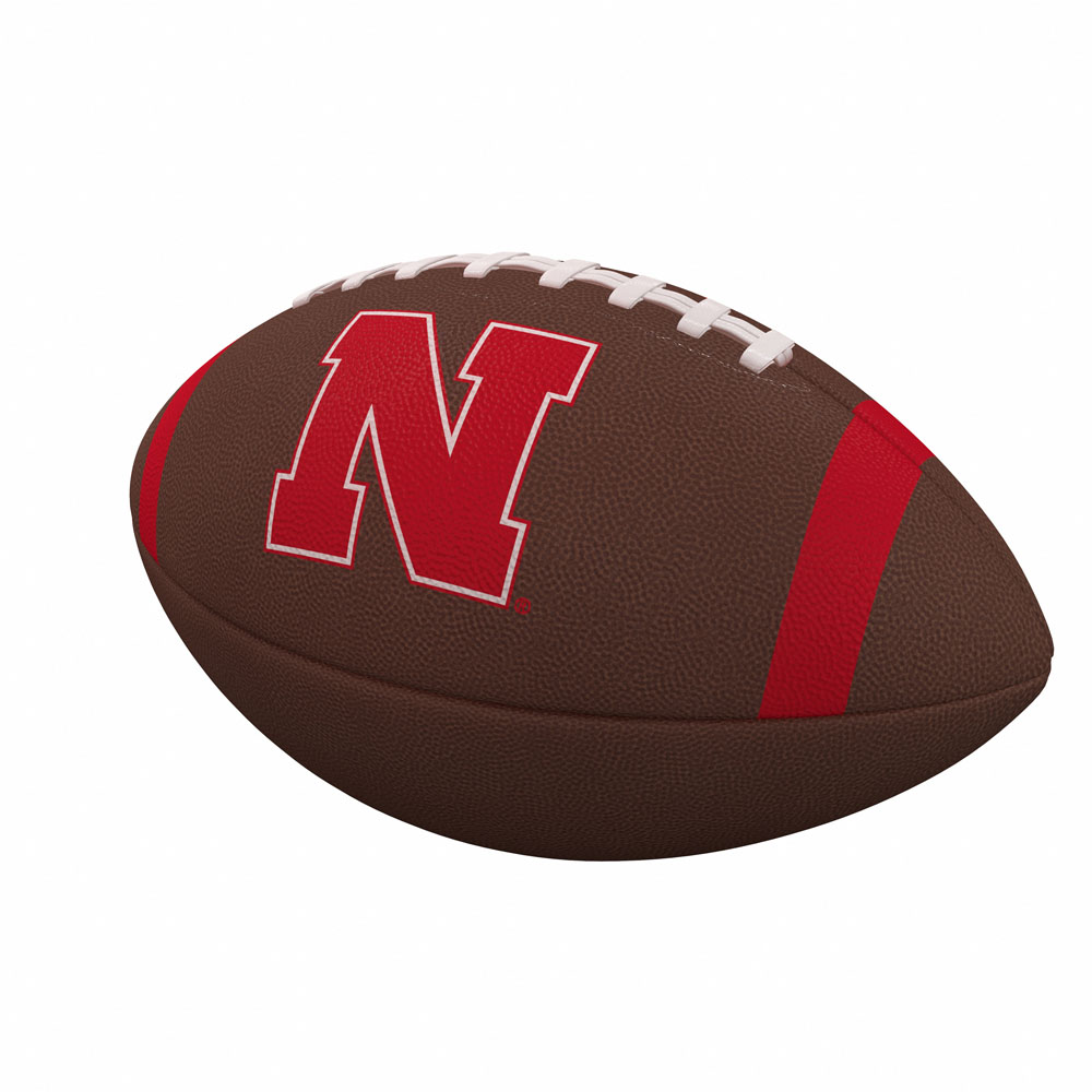 Brown Logo Brands NCAA Nebraska Cornhuskers Mini Size Rubber Basketball