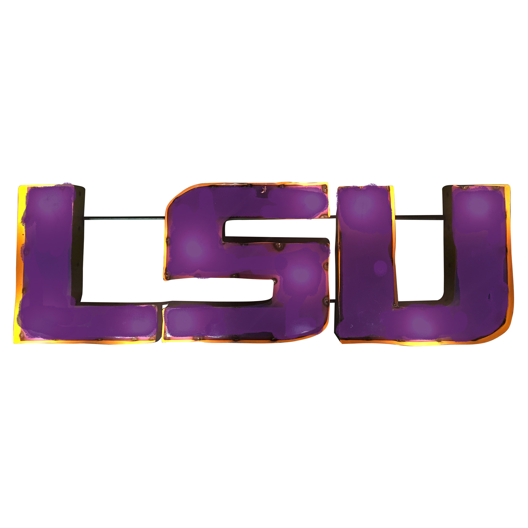 Lsu Collegiate Metal Sign