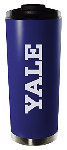 Yale University 16 Ounce Travel Mug Tumbler Silver