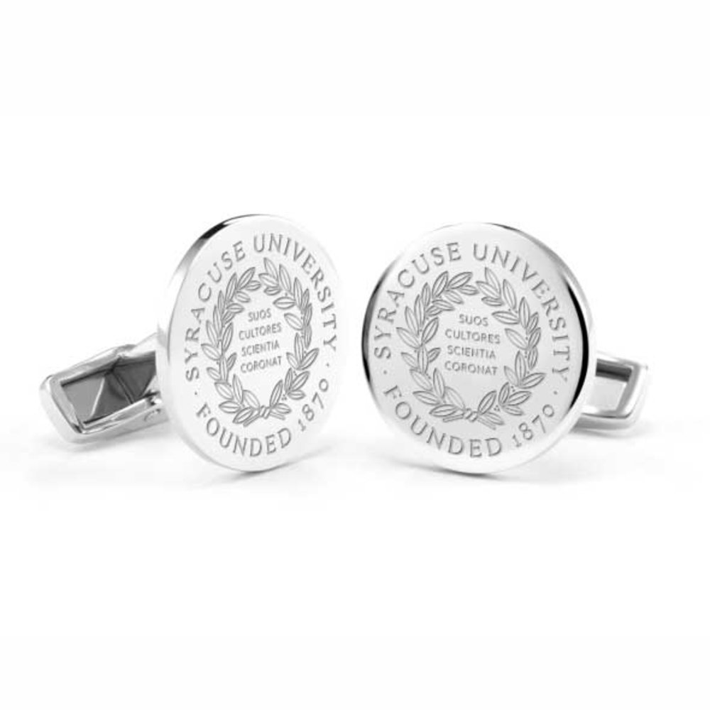 Syracuse Crest Cuff Links Sterling Silver 