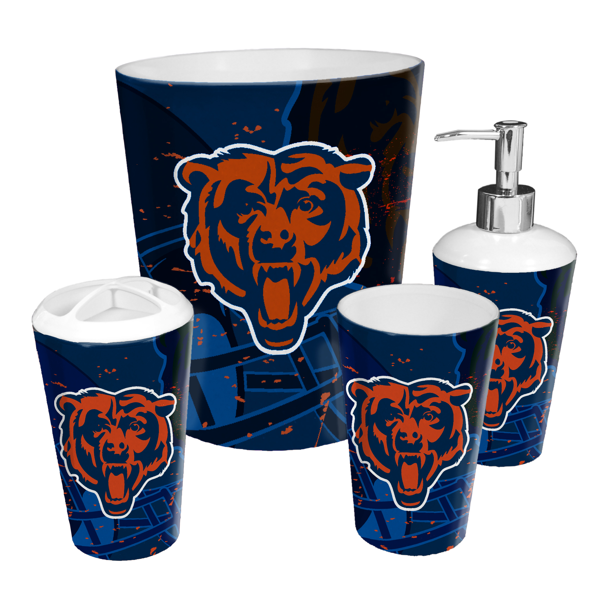 Chicago Bears 4pc Bath Set Chicago Bears 4pc Bath Set