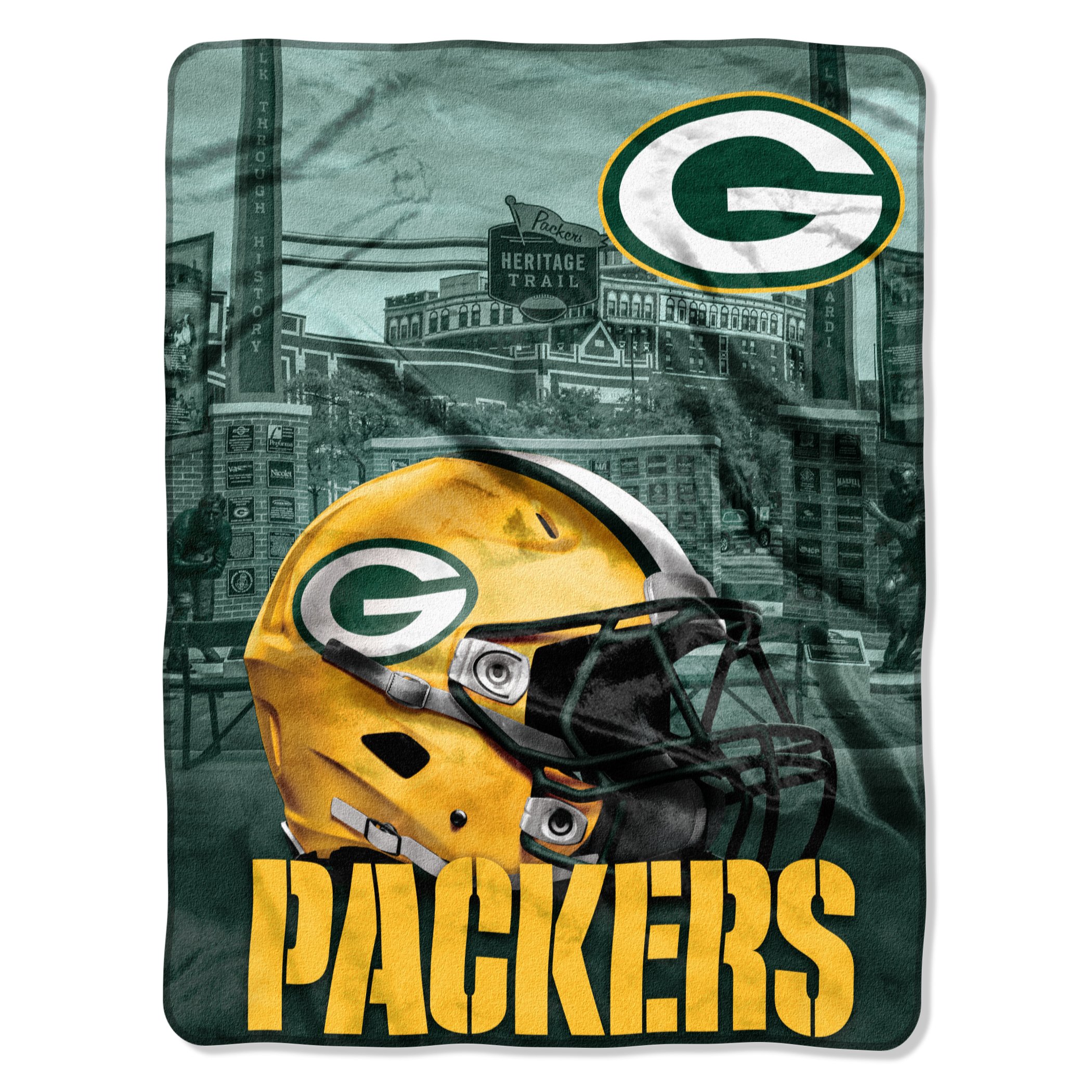 Vintage Green Bay Packers NFL Tapestry Throw Blanket