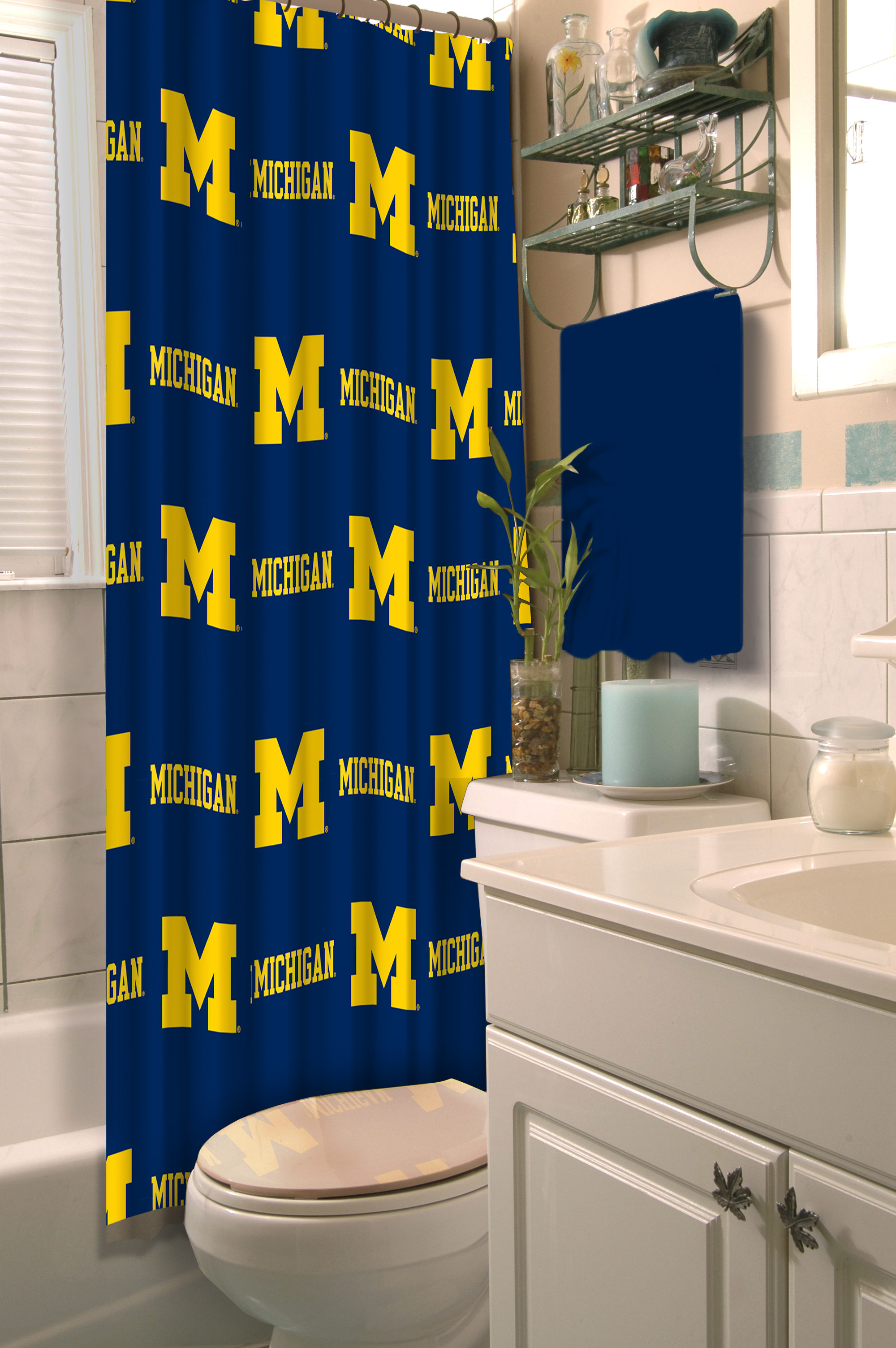The Northwest Company NCAA Team Logo Fabric Shower Curtain