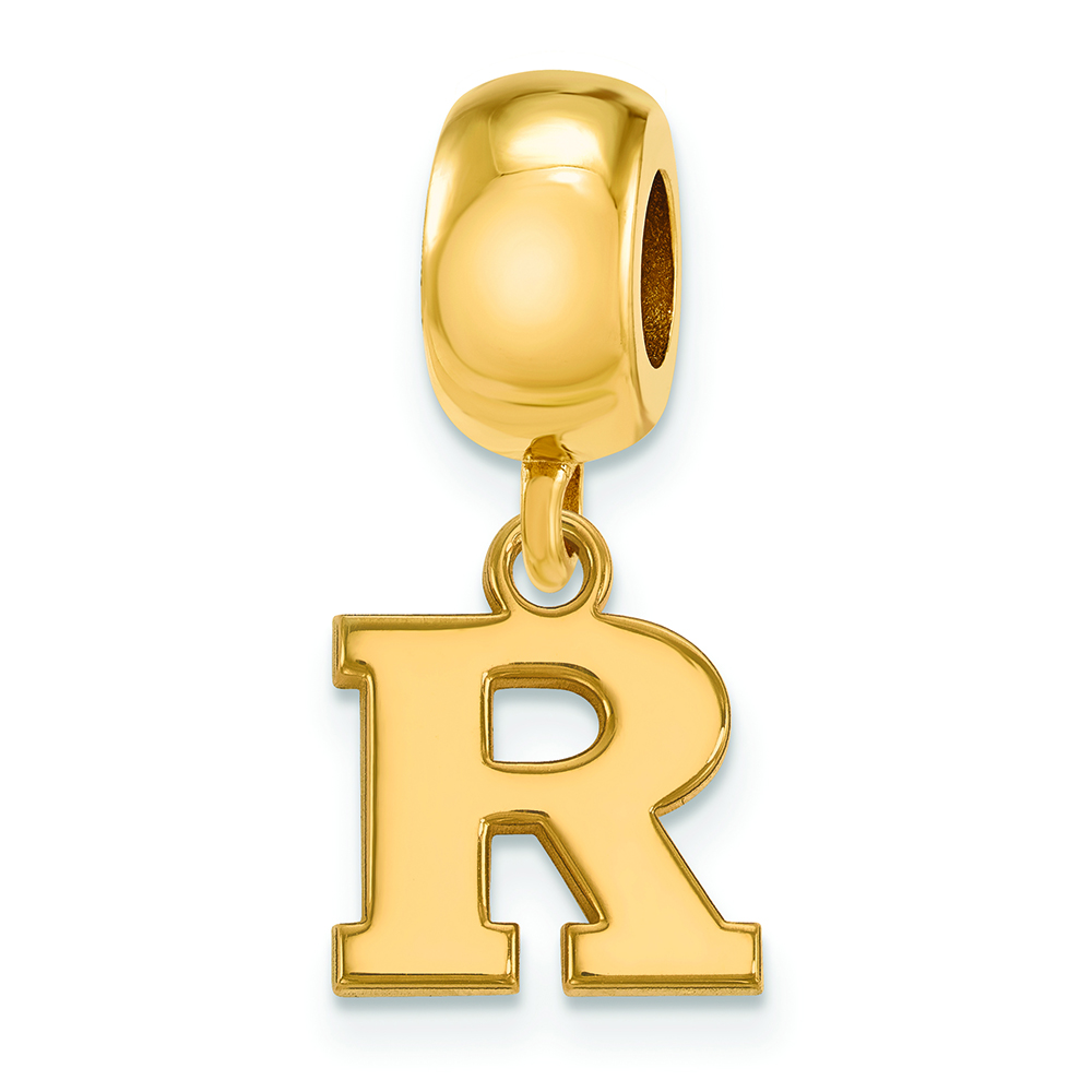 Sterling Silver Rutgers Pendant in Heart by LogoArt