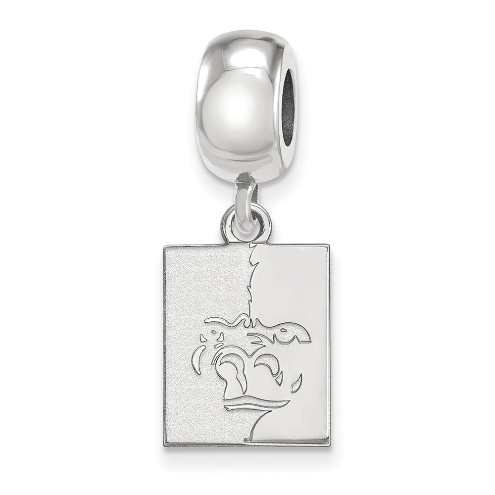 Logoart Sterling Silver Gp Pittsburg State University Extra Small Dangle Bead Char
