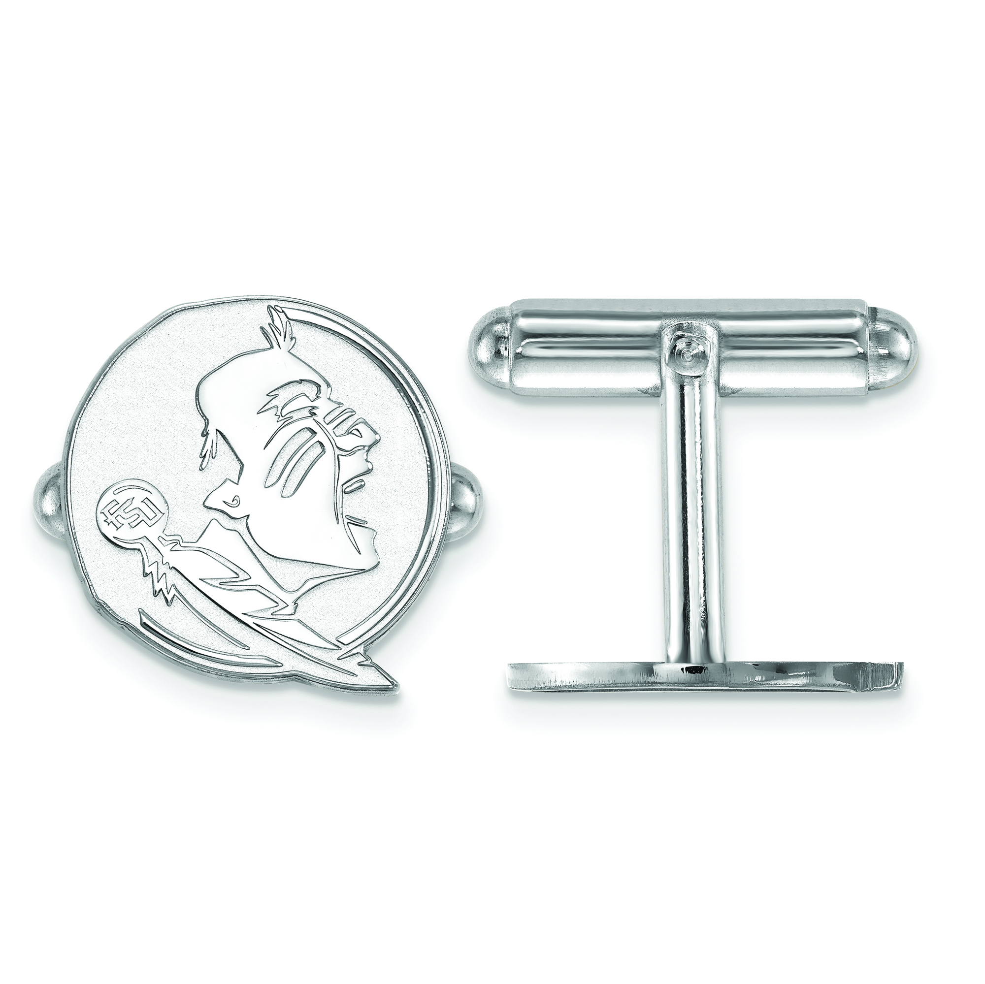 Sterling Silver Florida State Crest Cuff Links 