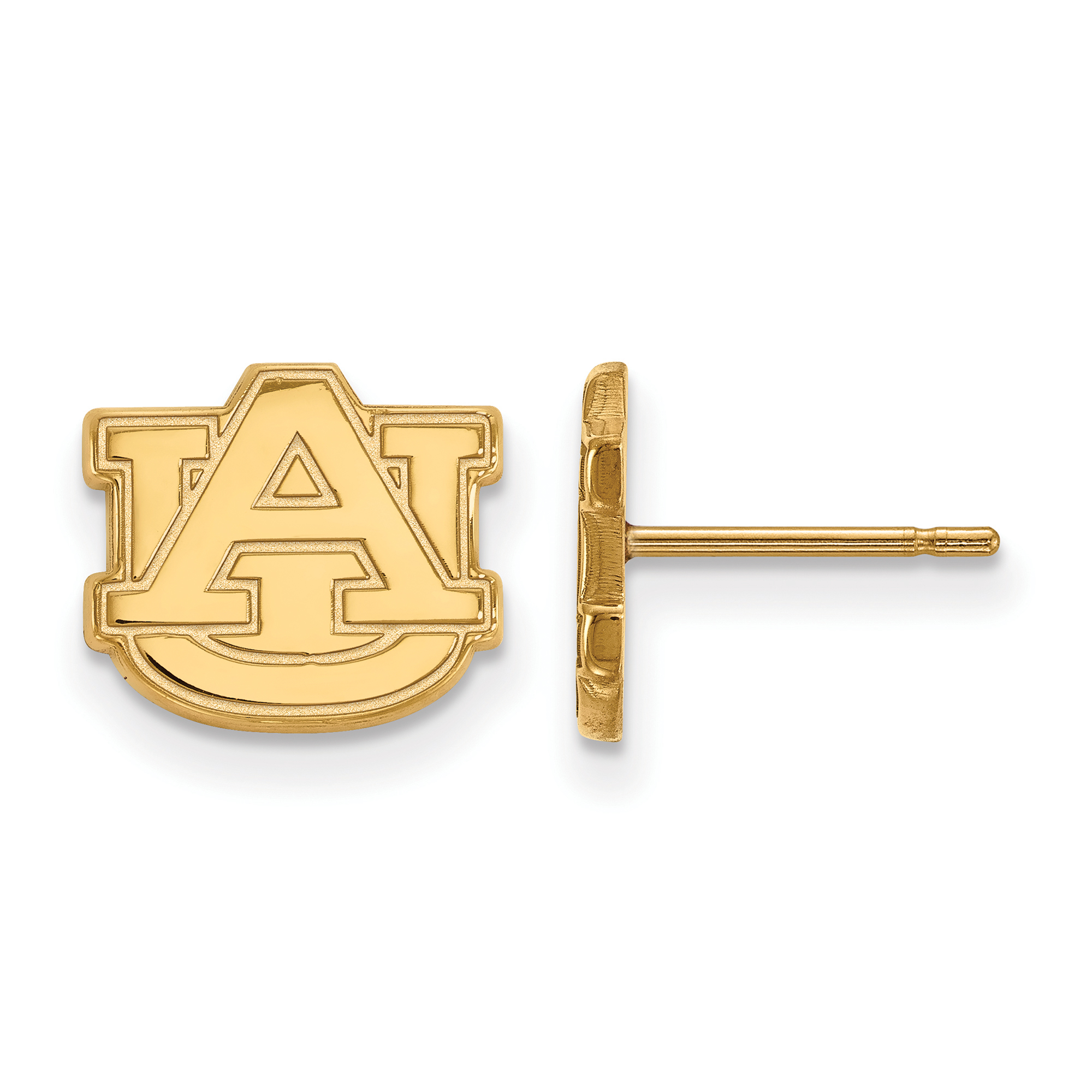 925 Sterling Silver Rhodium-plated Laser-cut Auburn University Small Pendant