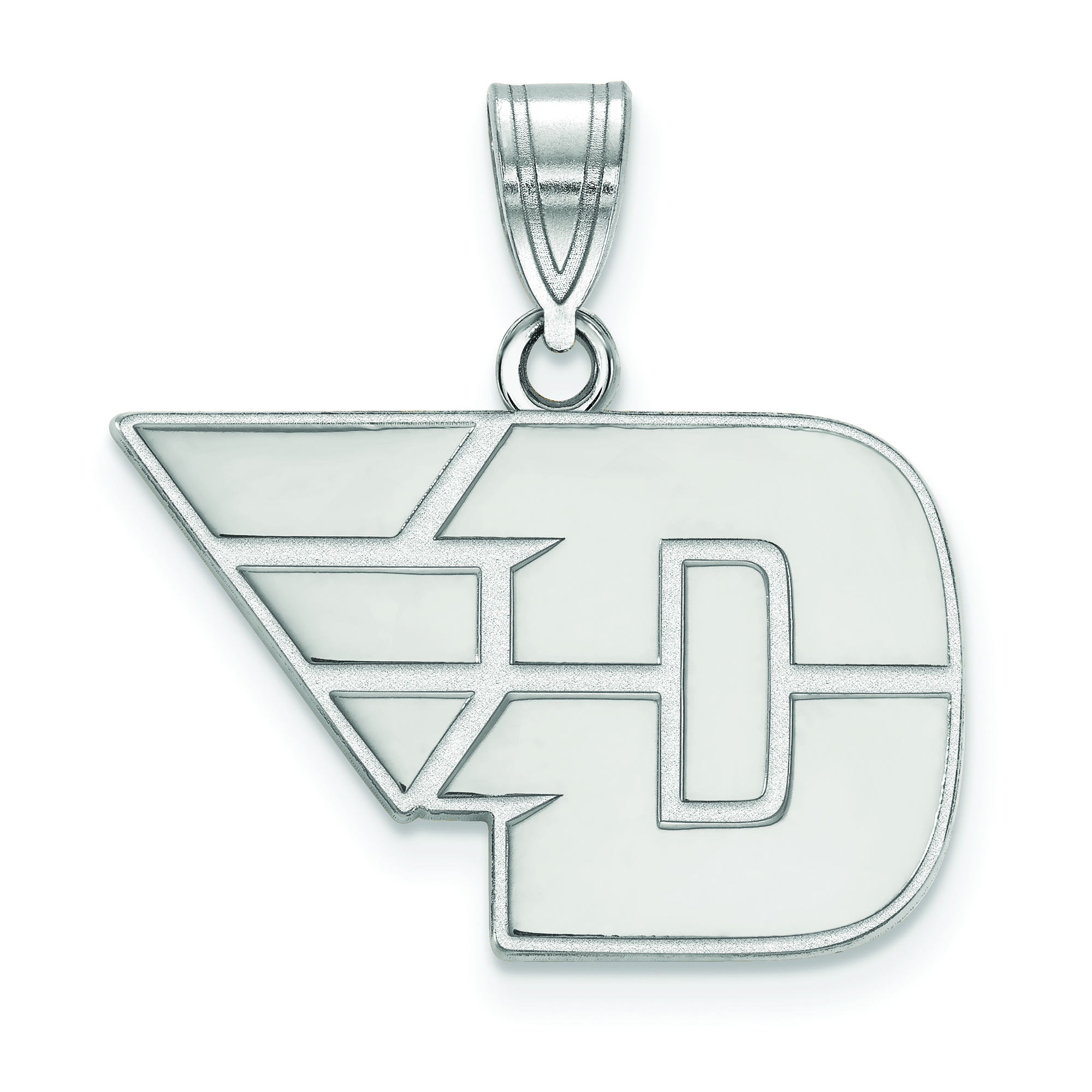 LogoArt Sterling Silver University Of Dayton Small Post Earrings