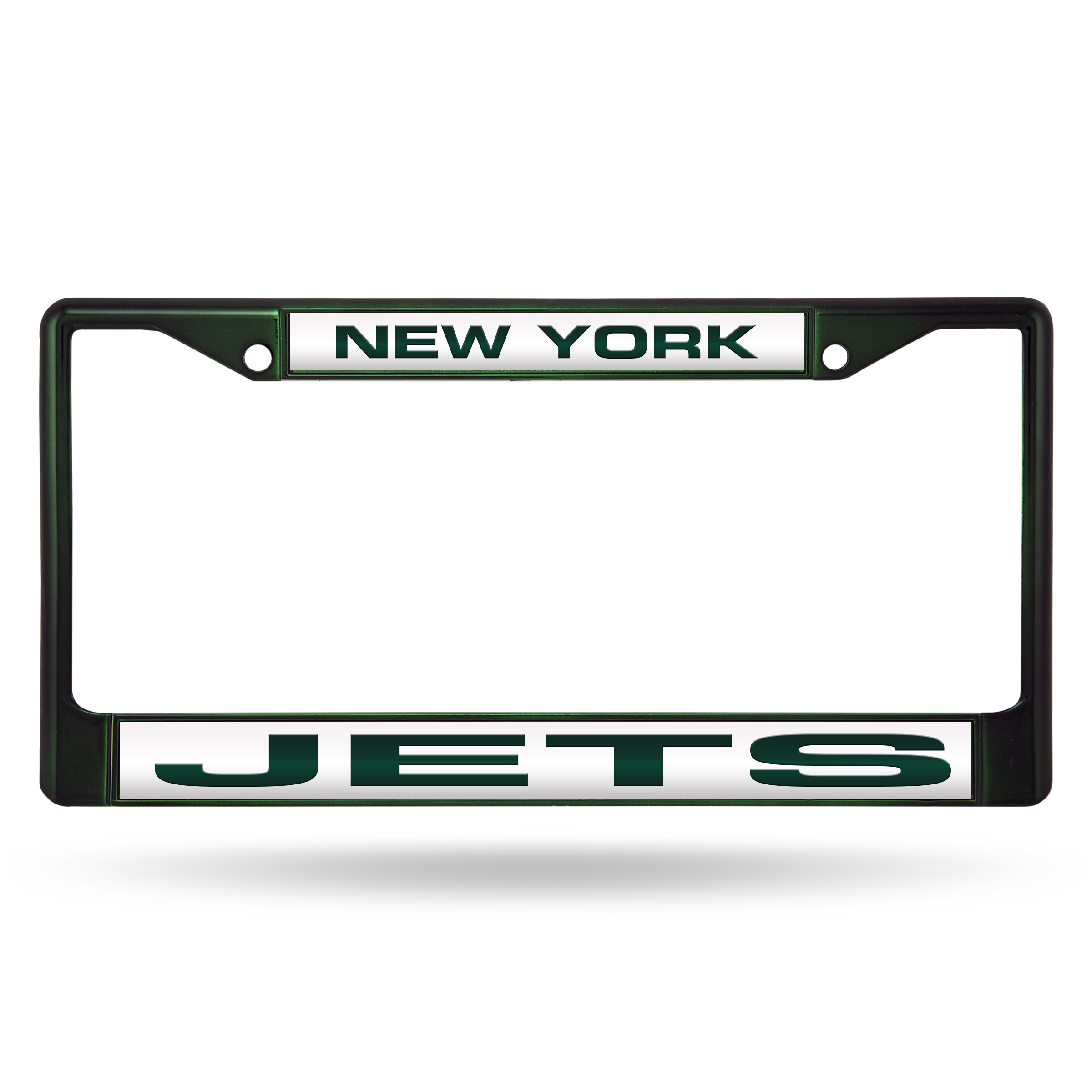 NEW YORK JETS CHROME METAL LICENSE PLATE FRAME NEW /& OFFICIALLY LICENSED