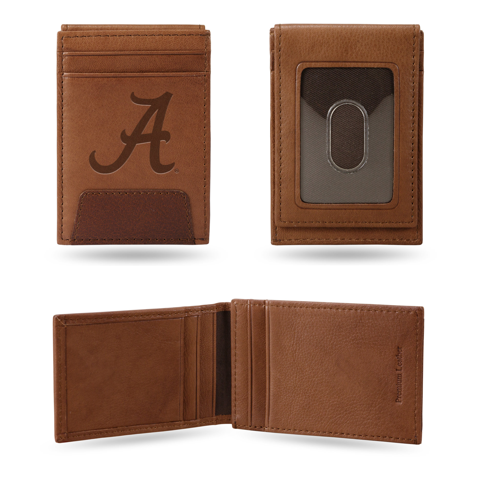 Rico Industries NCAA Alabama Crimson Tide Embroidered Leather Billfold Wallet