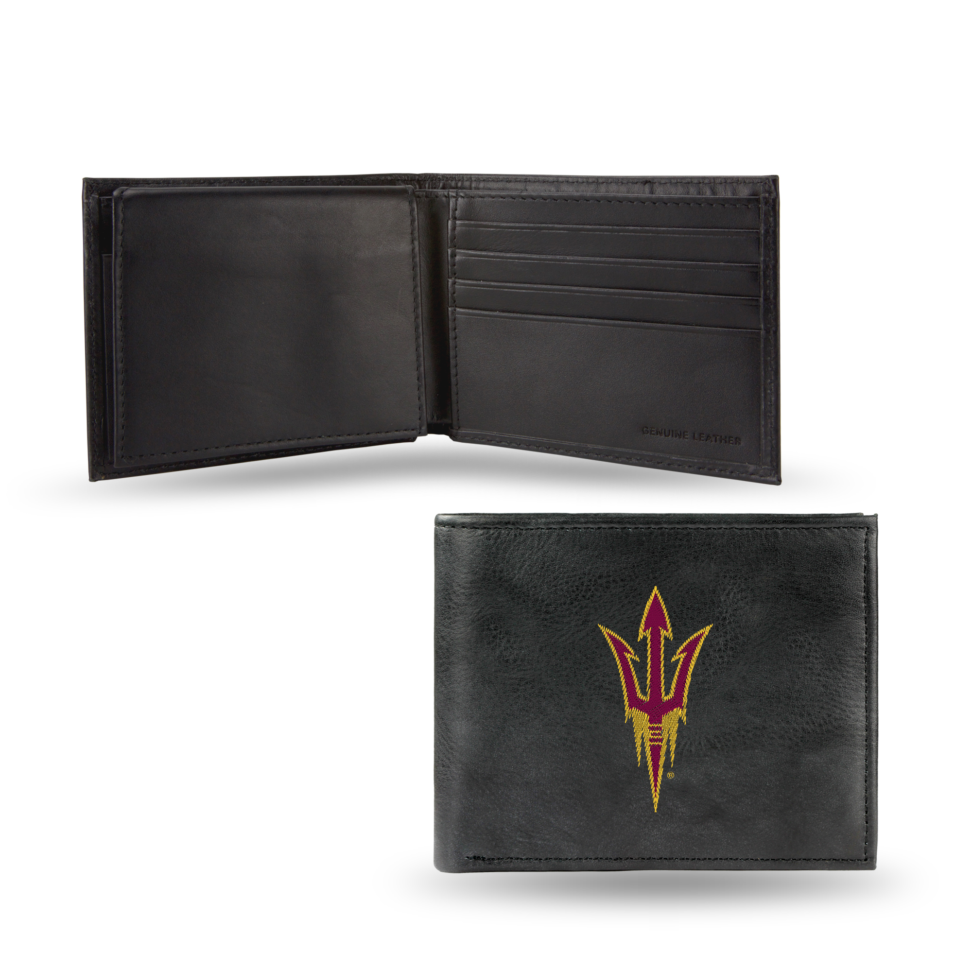 Rico Arizona State University ASU Sun Devils Embossed Leather Billfold Wallet