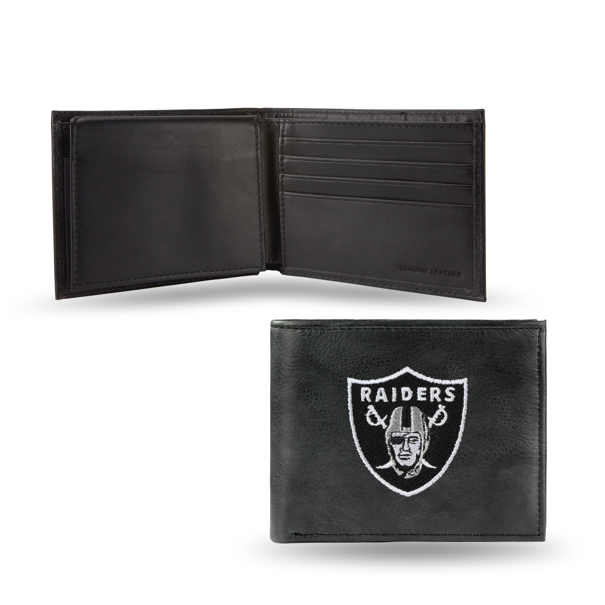 Oakland Raiders Leather Money Clip//Cardholder