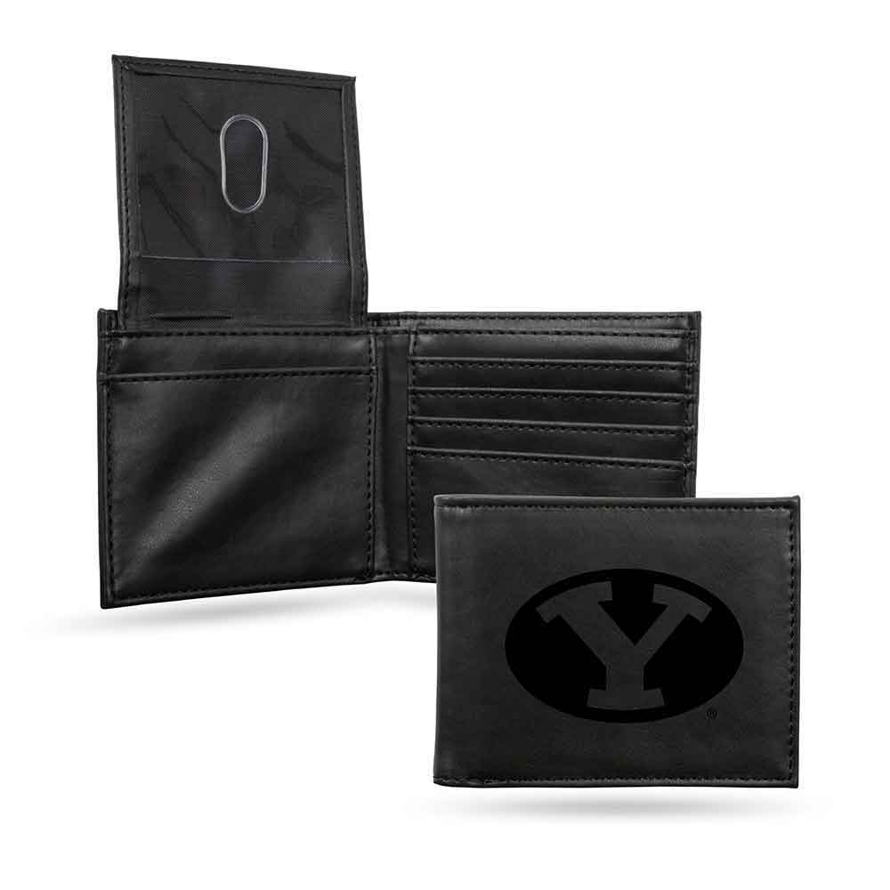BYU Cougars Leather Bi-fold Wallet