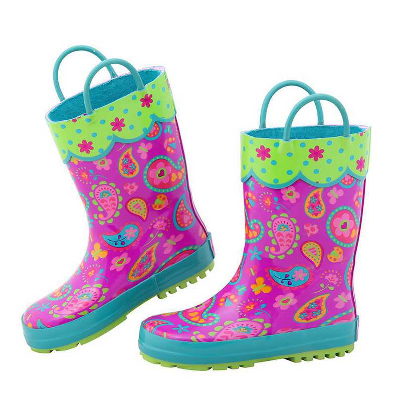 paisley rain boots