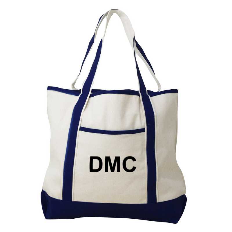 navy tote bag canvas