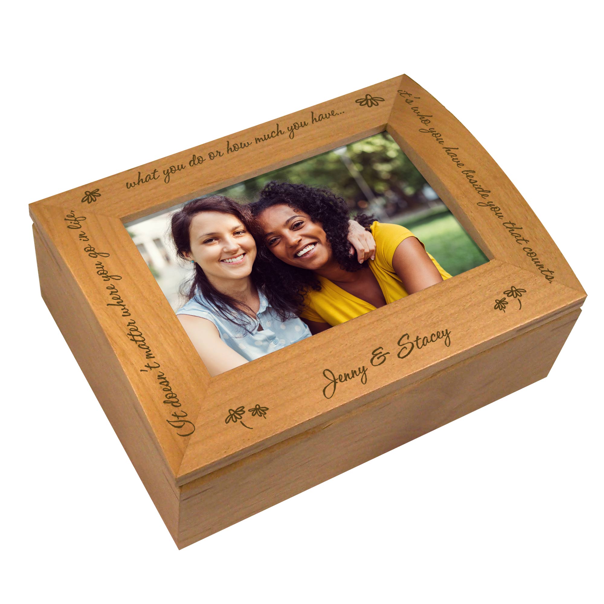 wooden keepsake box