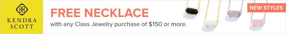 Free Necklace with any class jewelry purchase of $150 or more